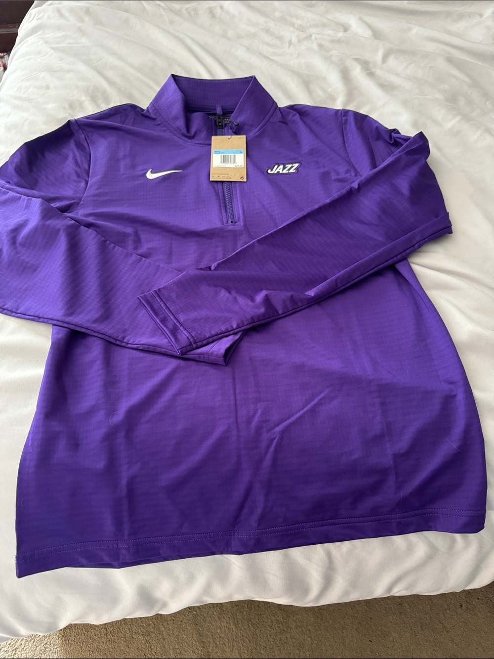 Nike | Utah Jazz 1/4 Zip Pullover Mens Size M NWT